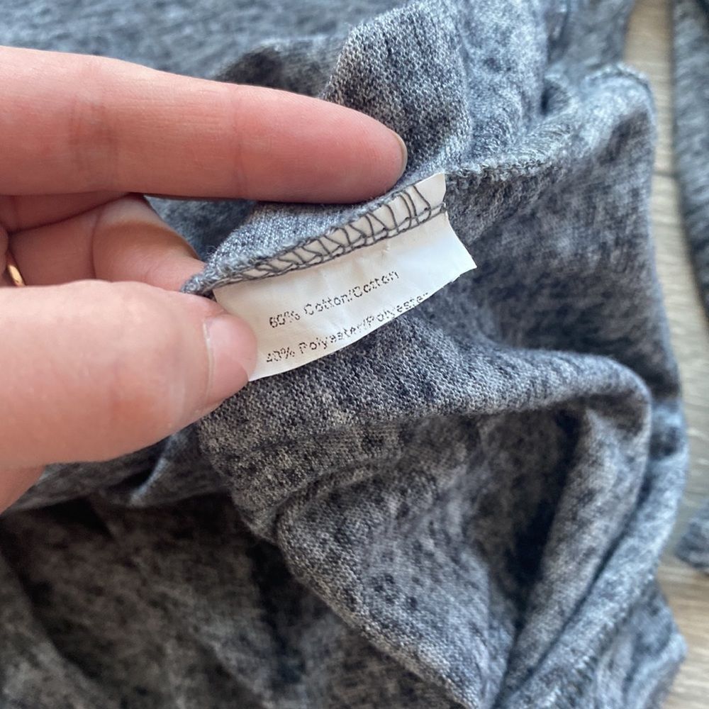 Henley Grey Long Sleeved Shirt - Picture 6 of 7